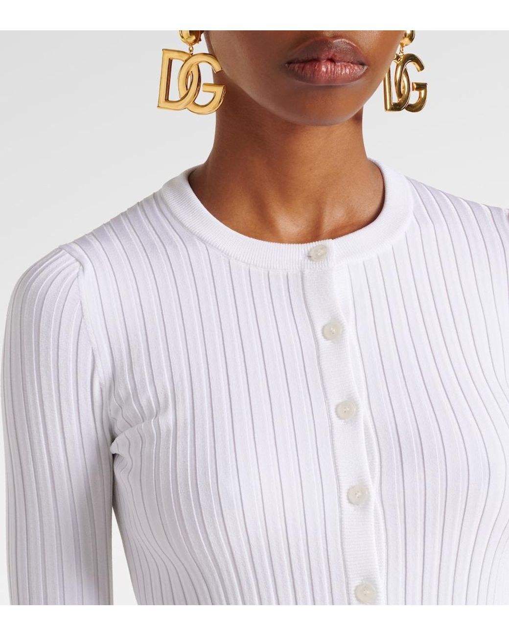 Dolce & Gabbana White Knitwear