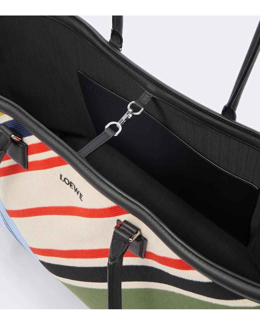 Loewe Blue Verano Large Embroidered Canvas Tote Bag for men