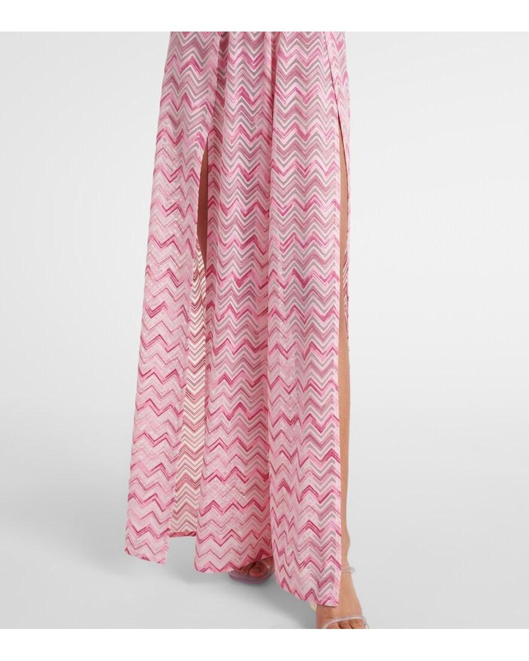 Missoni Pink Zigzag Halterneck Jumpsuit