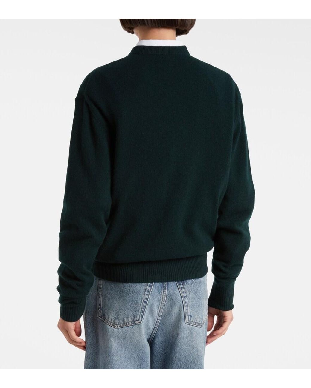 Totême Green Cashmere Sweater
