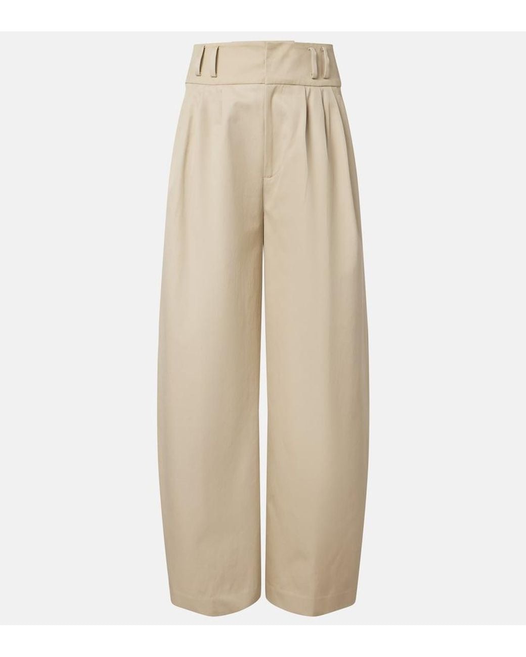 Altuzarra Natural Wilson Cotton Wide-Leg Pants