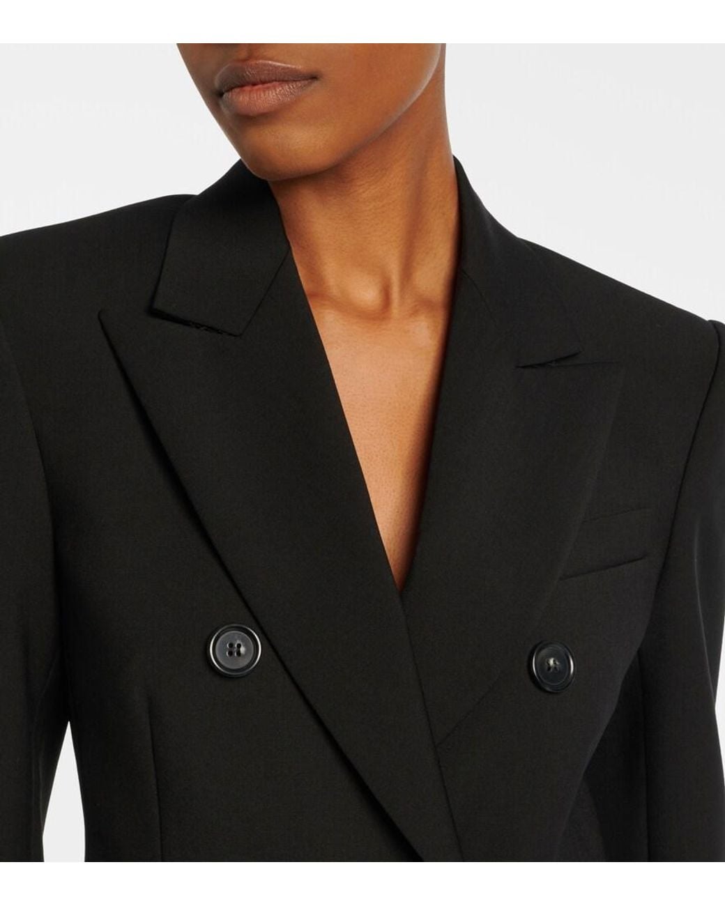 Sportmax Black Virgin Wool Blazer