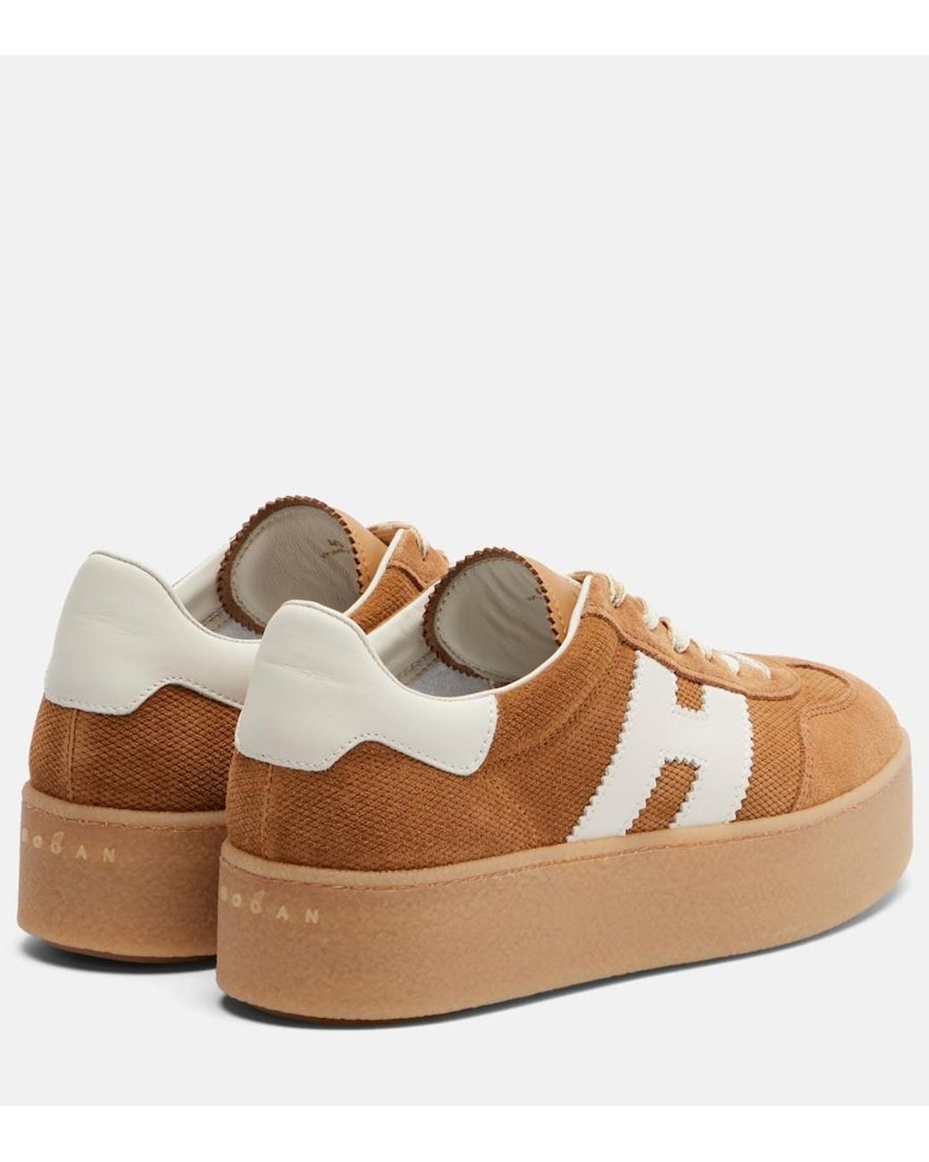 Hogan Brown Platform Sneakers