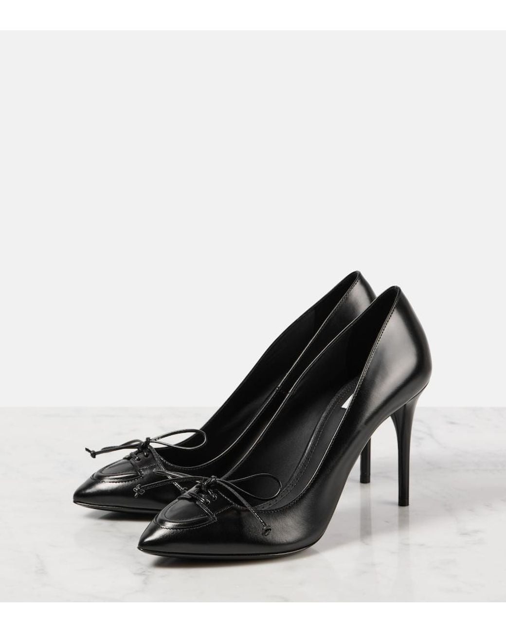 Alaïa Black 90 Leather Pumps