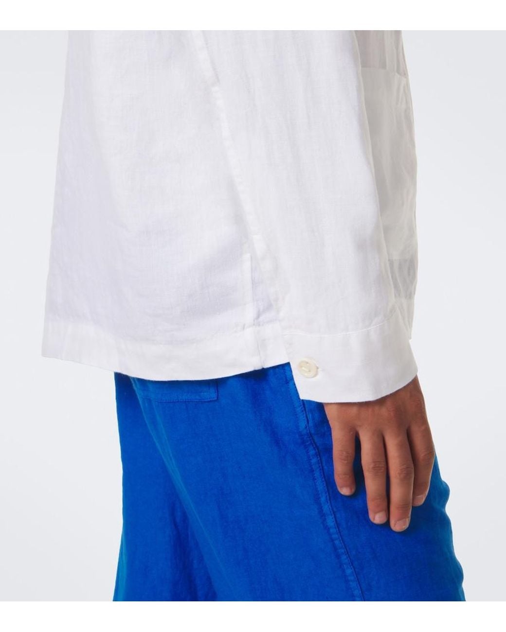 Vilebrequin White Corentin Linen Shirt for men