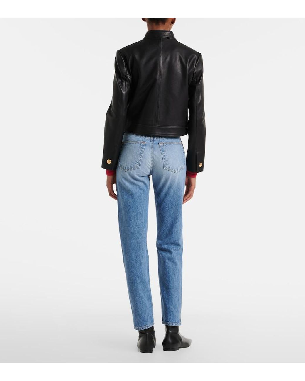 SLVRLAKE Denim Blue Virginia Straight Jeans