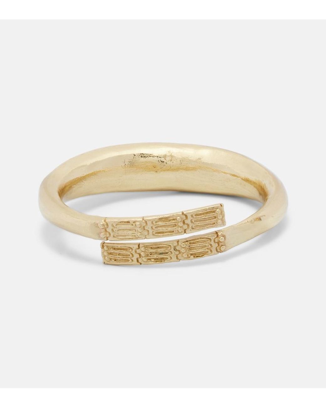 ALÉMAIS White Le Jardin Flat Bangle