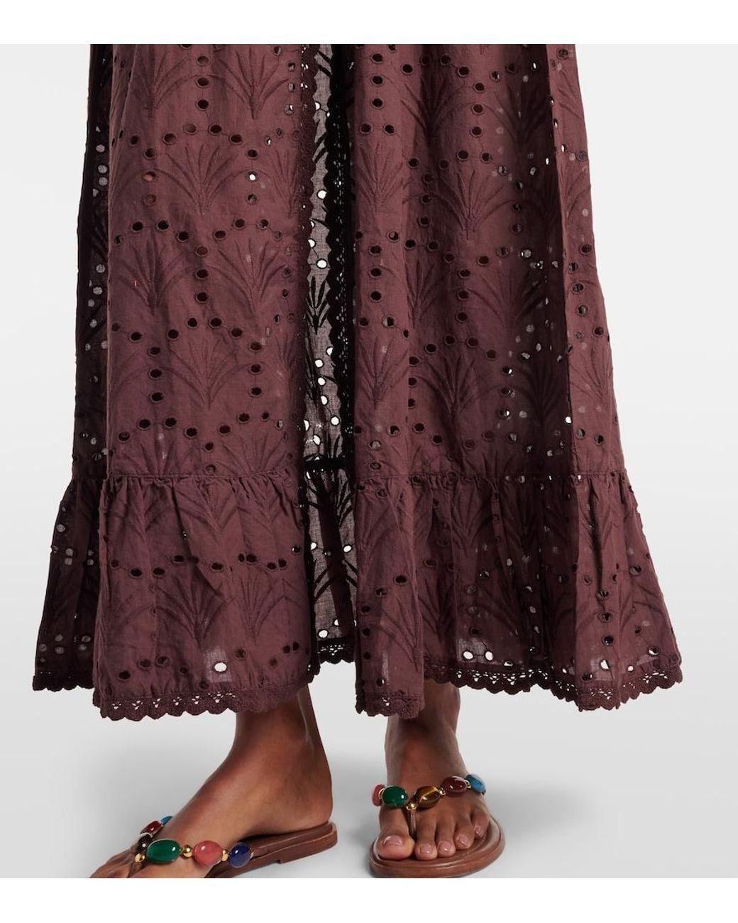 Melissa Odabash Purple Tessa Cotton Beach Cover-Up