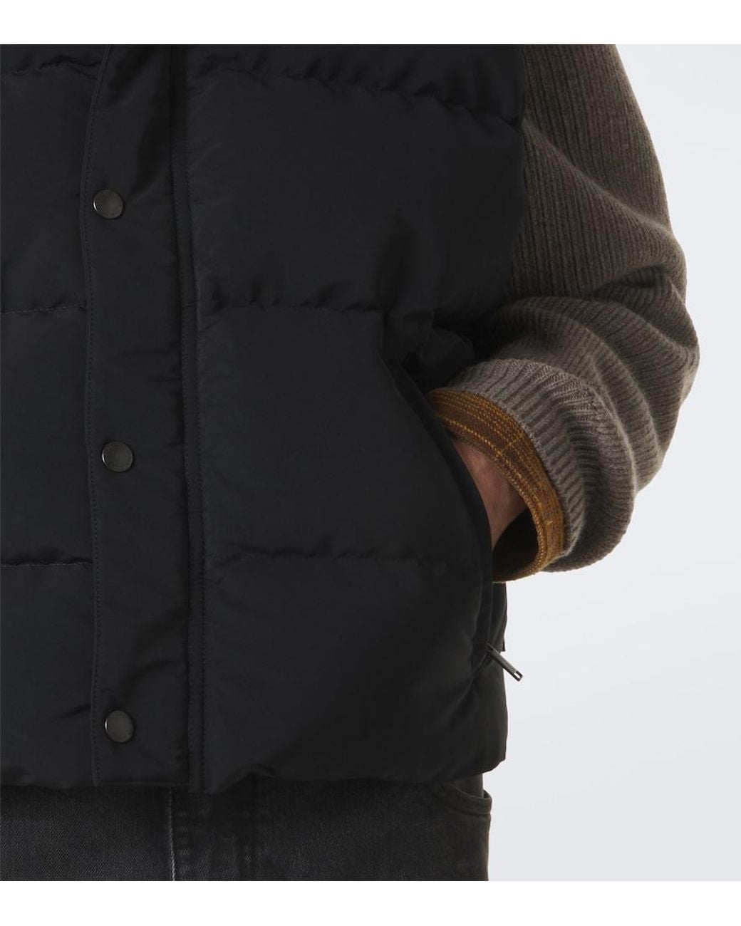 Canada Goose Black Douglas Cotton-Blend Down Vest for men