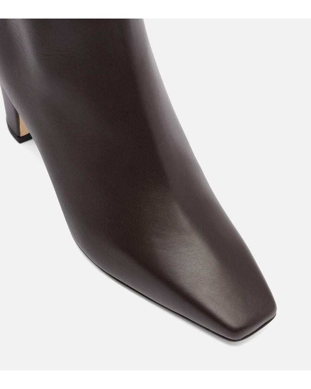 Manolo Blahnik Black Ofaralo 70 Leather Ankle Boots
