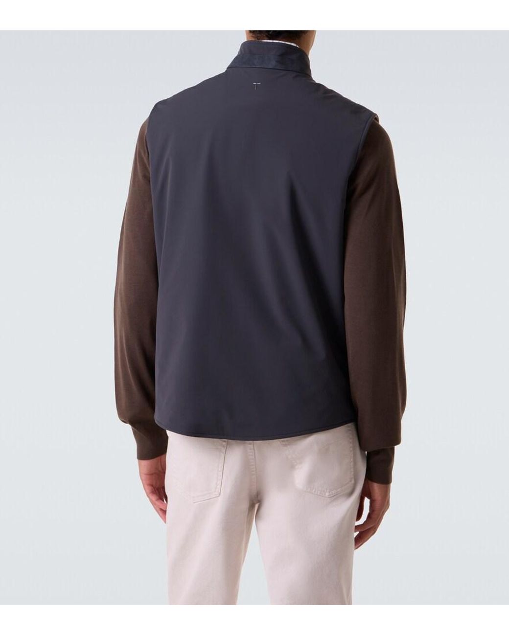 Tod's Blue Technical Vest for men