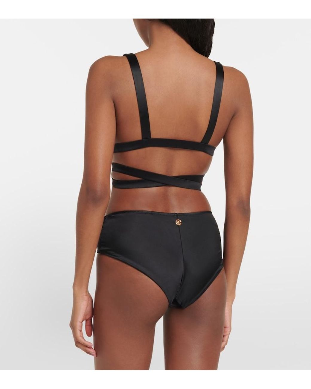 Versace Black Bikini Bottoms