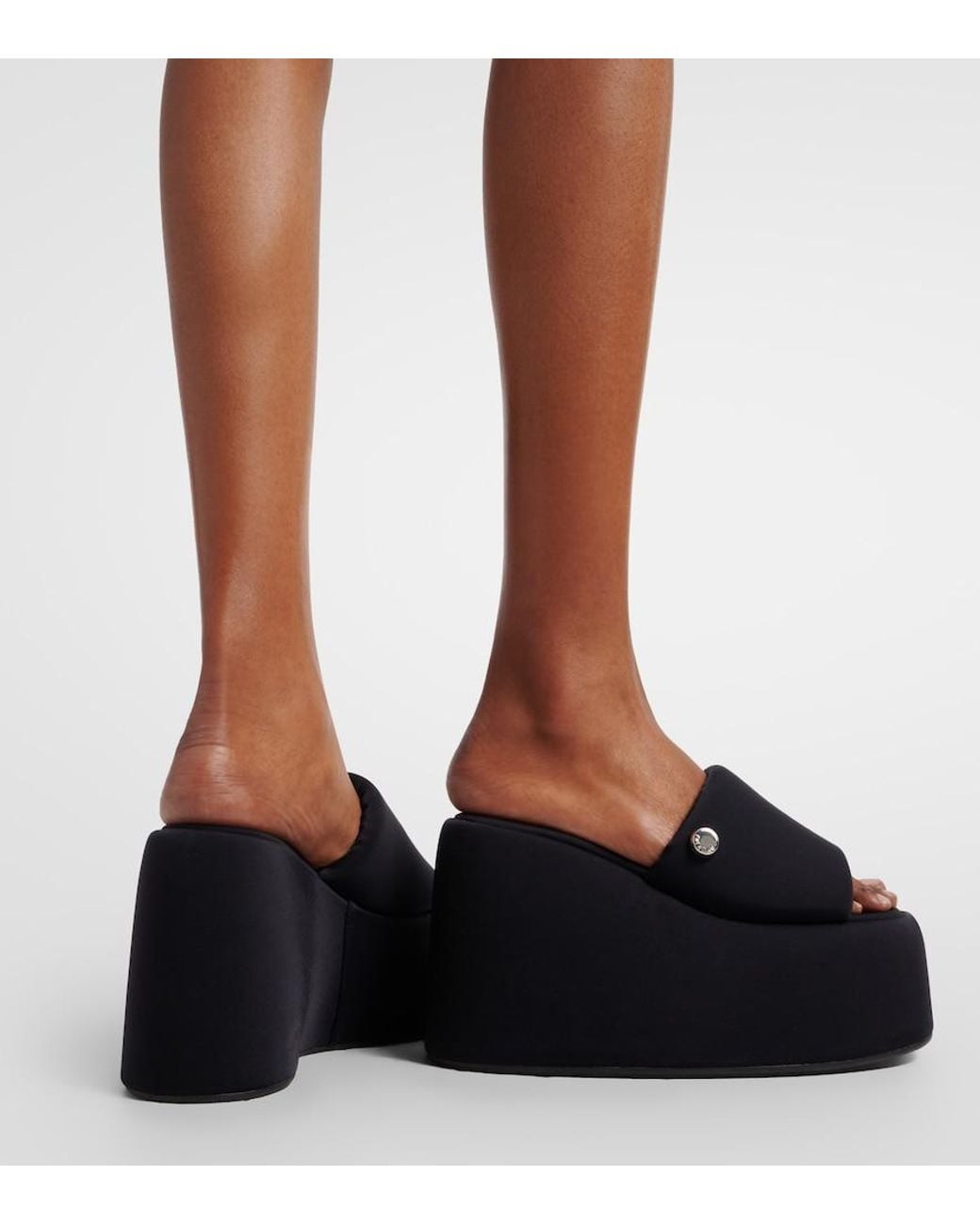 The Attico Blue Mochi Platform Slides