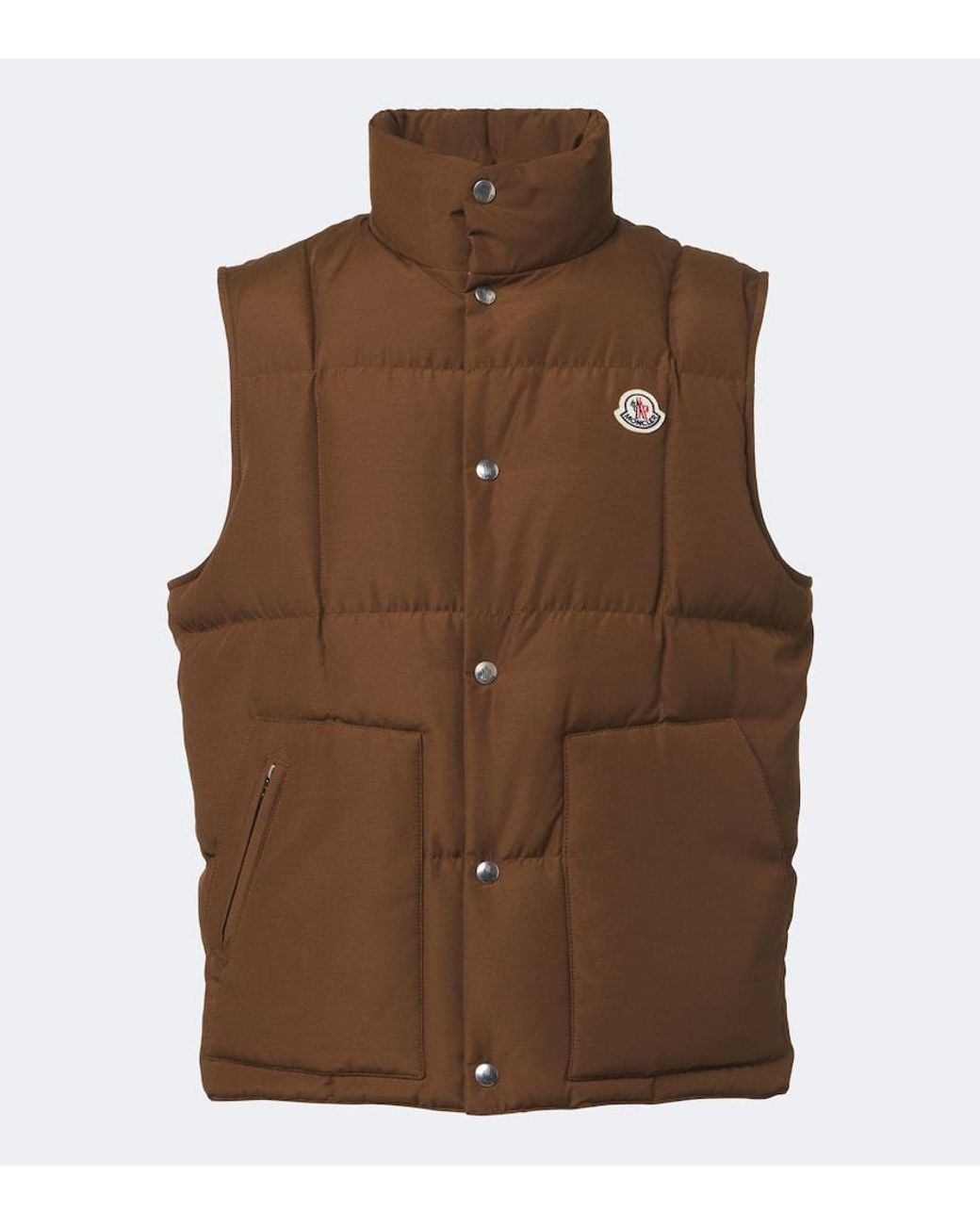 Moncler Brown Down Vest for men