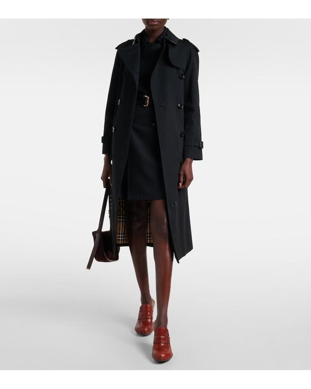 Mules 75 di Burberry in Red