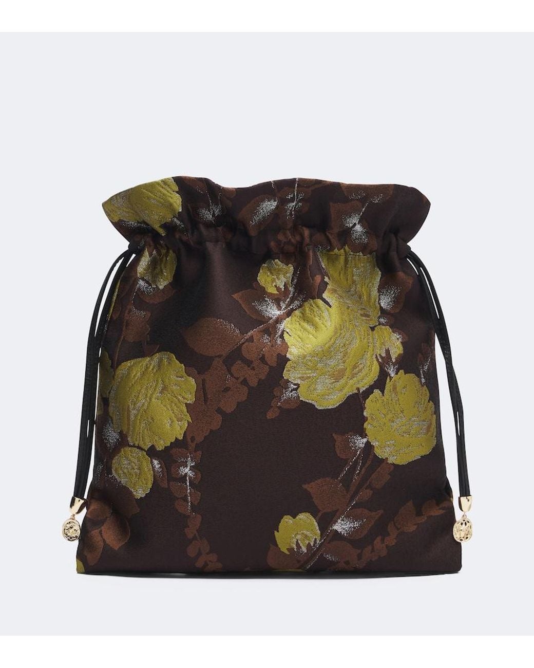 LaDoubleJ Multicolor Devon Floral Jacquard Pouch