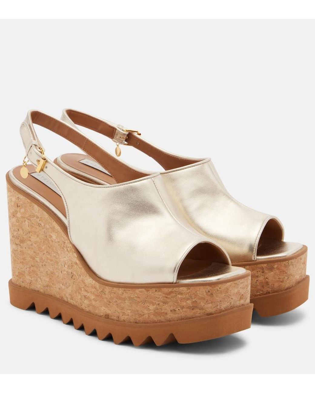 Stella McCartney Brown Sneak-Elyse Slingback Sandals