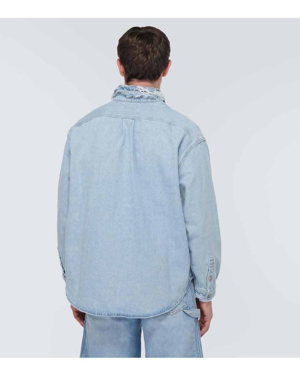 ERL Blue Denim Overshirt for men