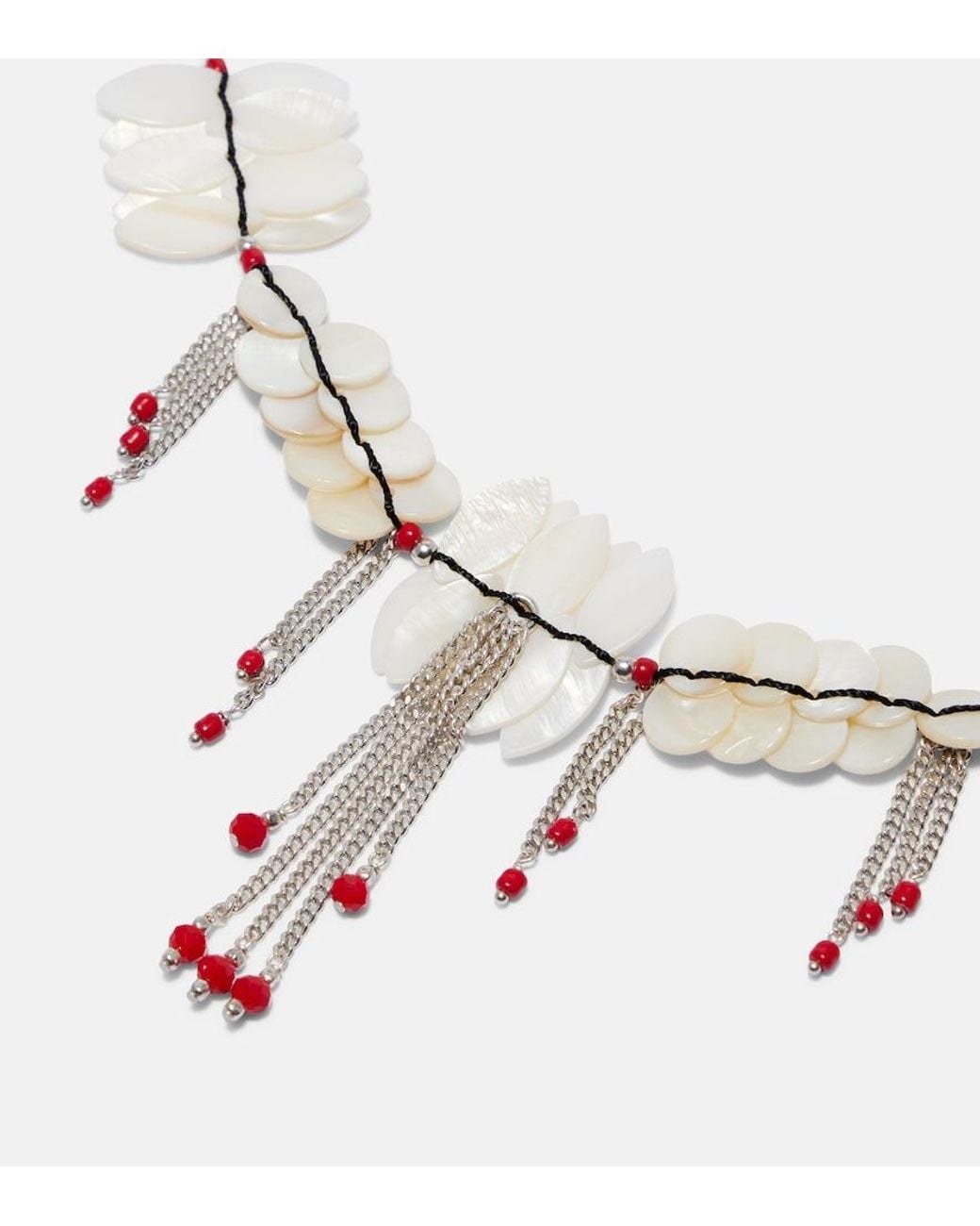Isabel Marant Metallic Halsey Embellished Necklace