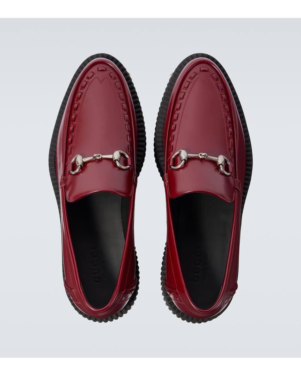 Gucci Gucci Horsebit Creeper Loafer in Red for Men | Lyst display picture 3