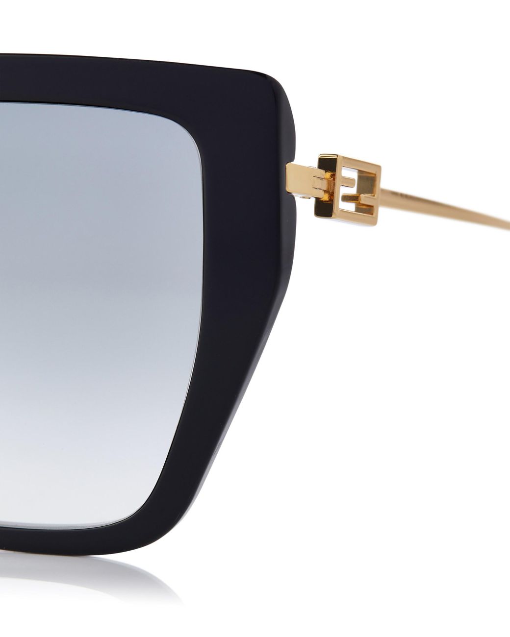 Damen Accessoires Sonnenbrillen Fendi Sonnenbrille Baguette aus Acetat in Schwarz 