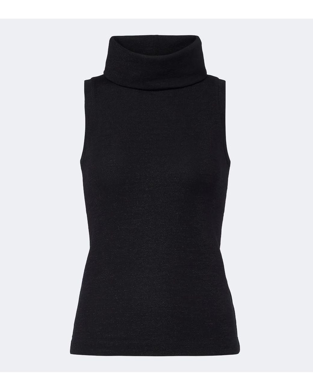 Brunello Cucinelli Black Knitted Wool-Blend Top