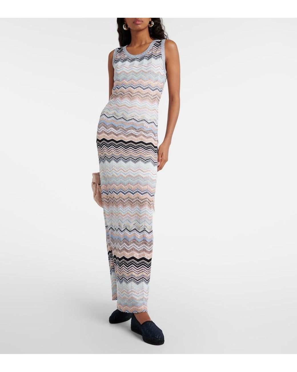 Missoni Blue Espadrilles Elle Zig Zag