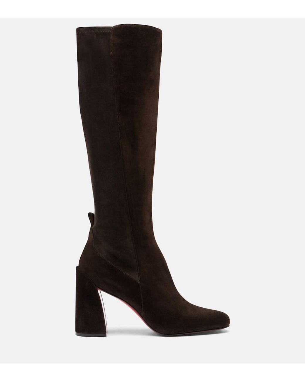 Christian Louboutin Black Jane Suede Knee-High Boots
