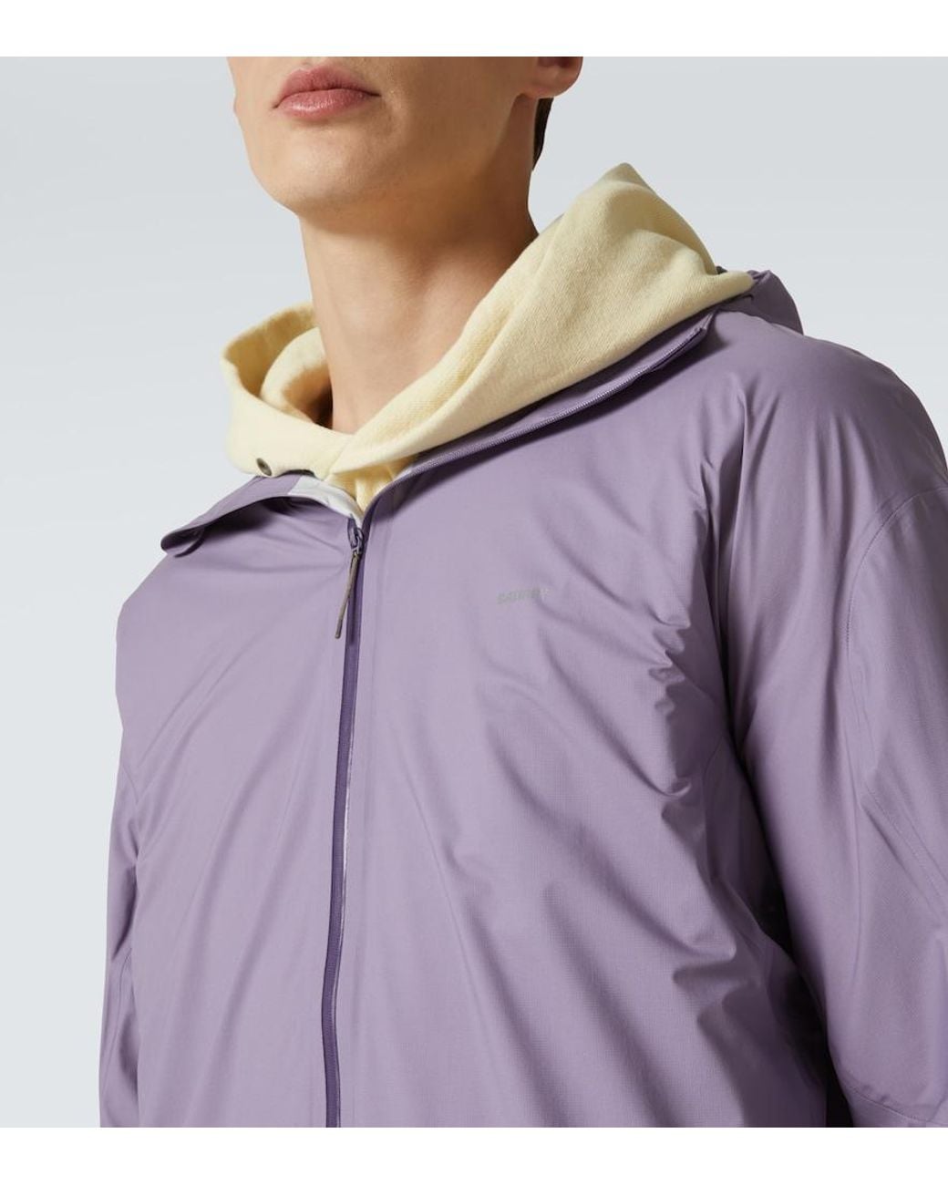 Satisfy Purple Pertex 3L Fly Raincoat for men
