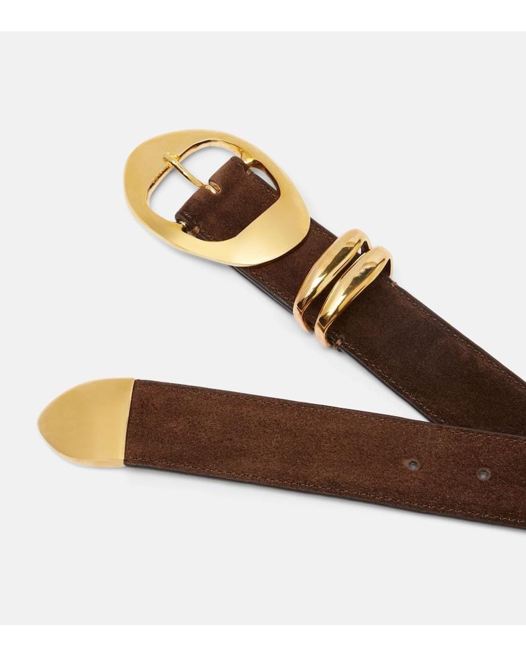 Amanu Brown Grumeti Suede Belt