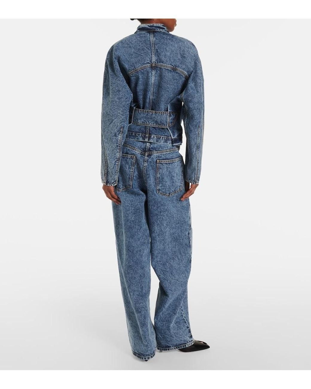 Alaïa Blue Denim Jackets