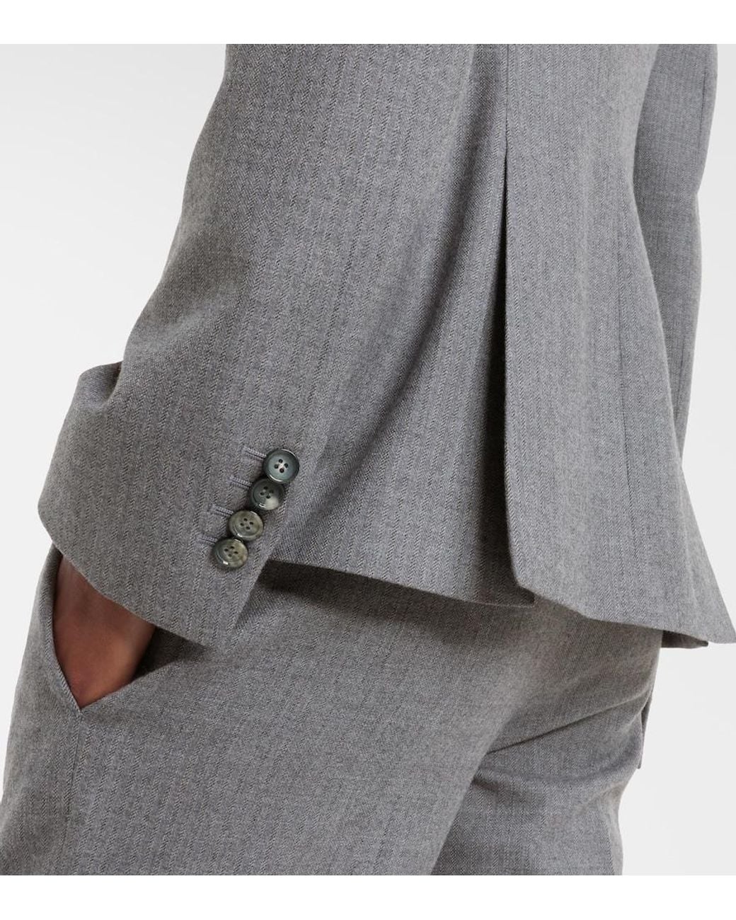 McQueen Gray Wool Blazer
