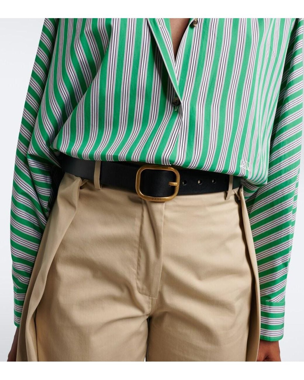 Loewe Black Leather Belt