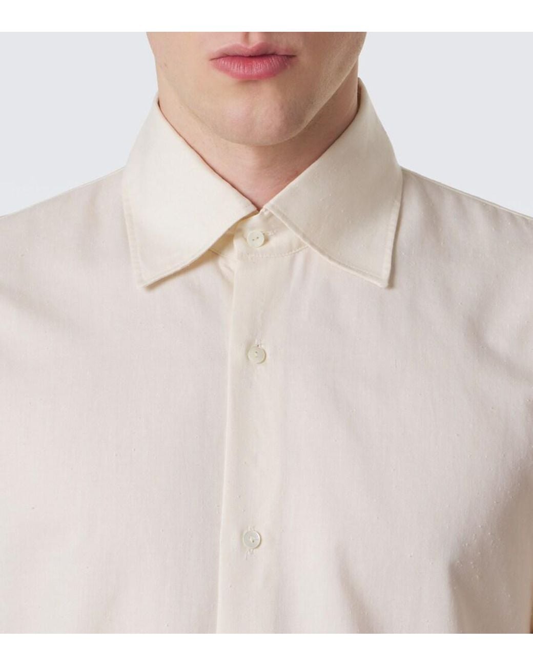 STÒFFA White Cotton And Silk Shirt for men
