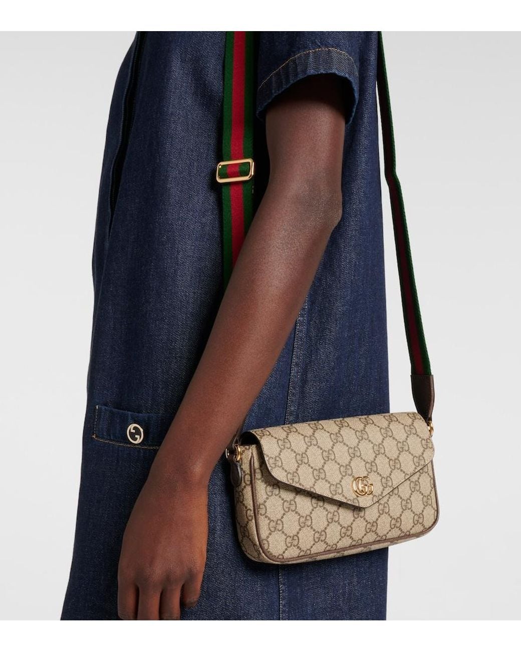 Gucci Brown Ophidia Pochette