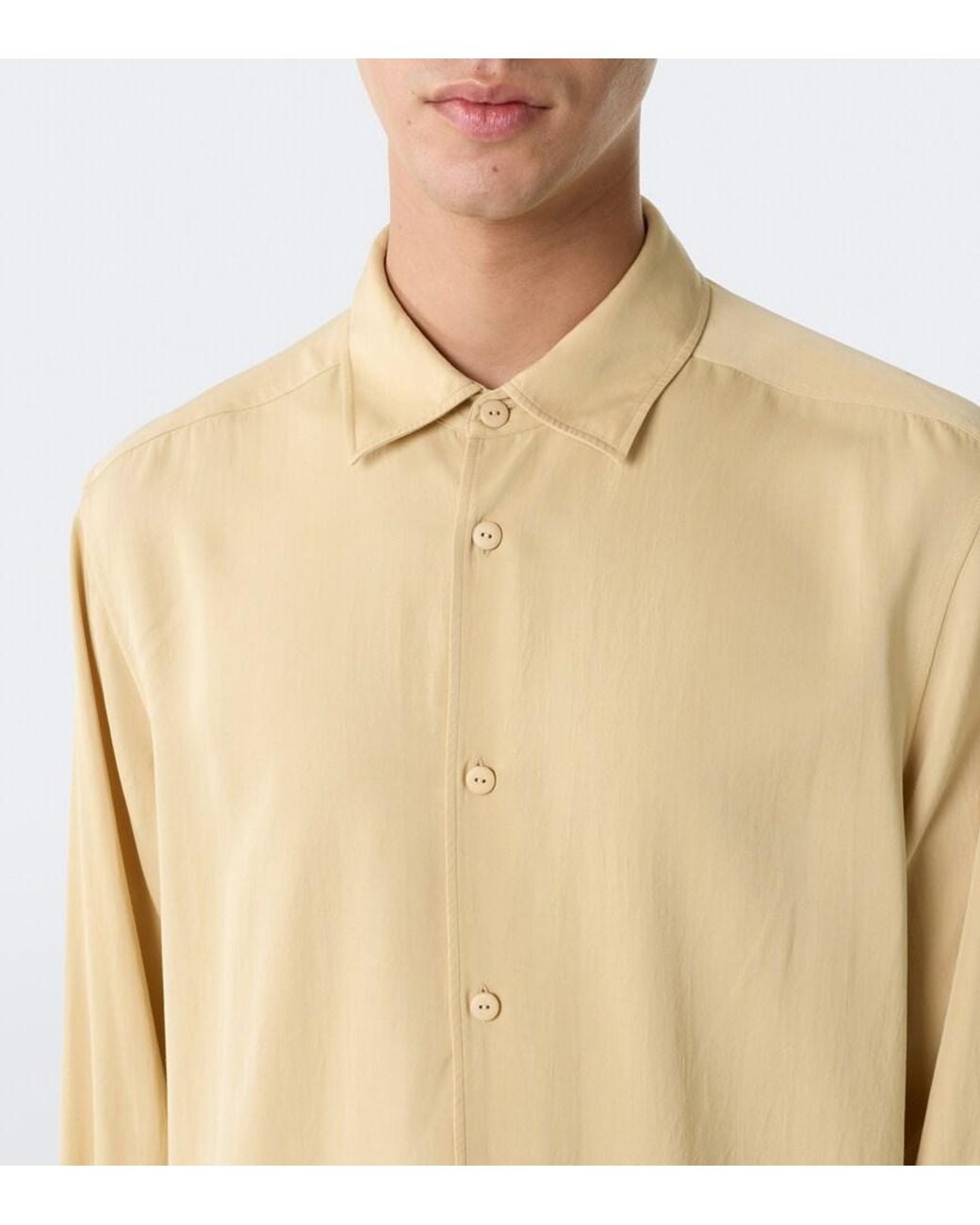 The Row Natural Victor Silk Shirt for men