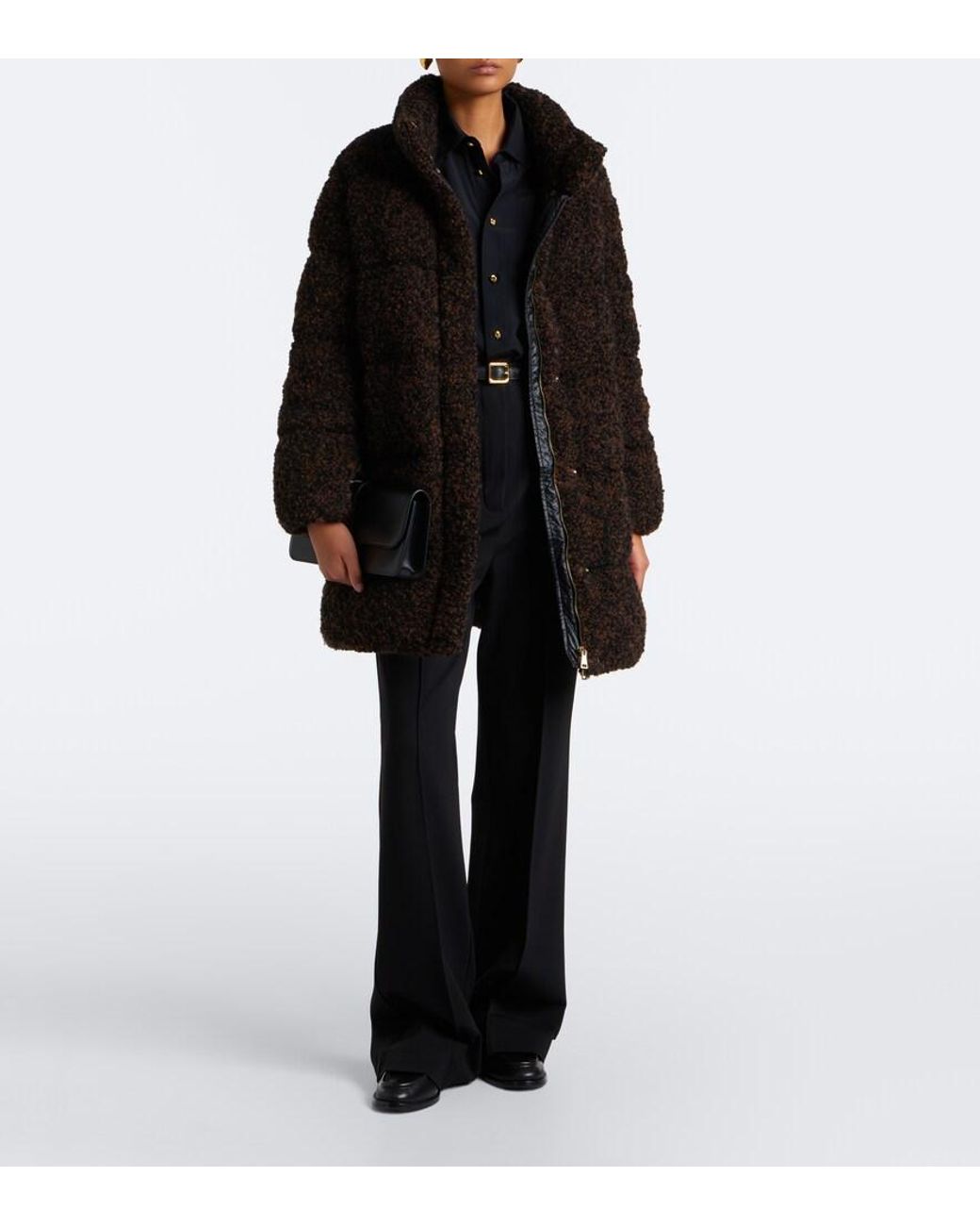 Moncler Black Remarquable Boucle Down Coat