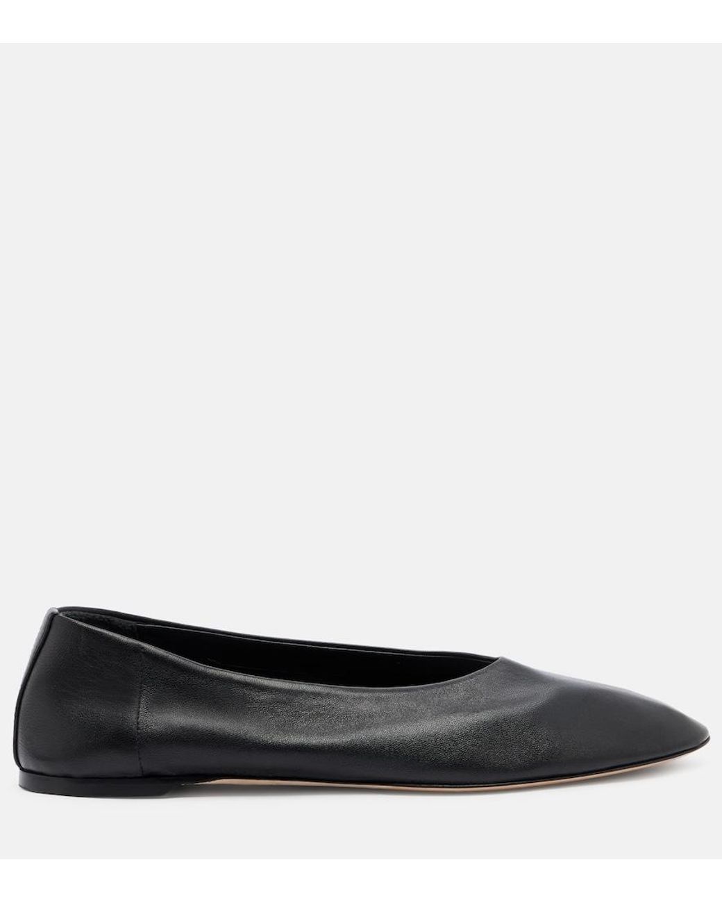 Totême  Black Leather Ballet Flats