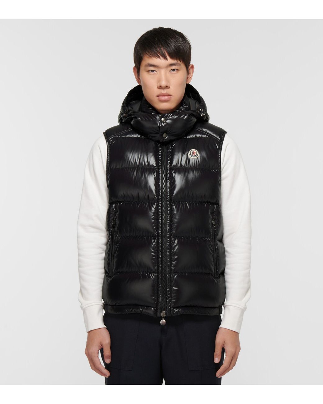 Moncler Bormes Vest in Black for Men | Lyst