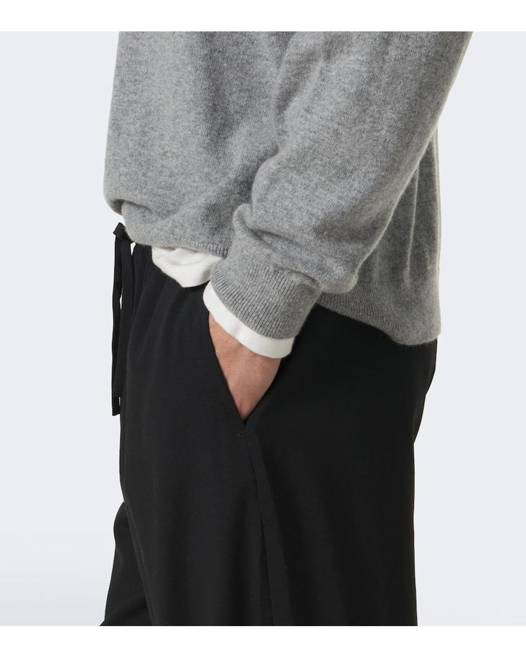 FRAME Gray Cashmere Sweater for men
