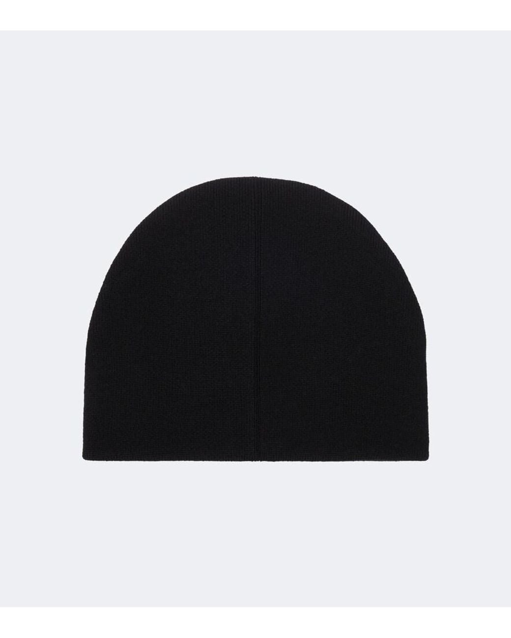 Gucci Black Web Stripe Wool Beanie for men