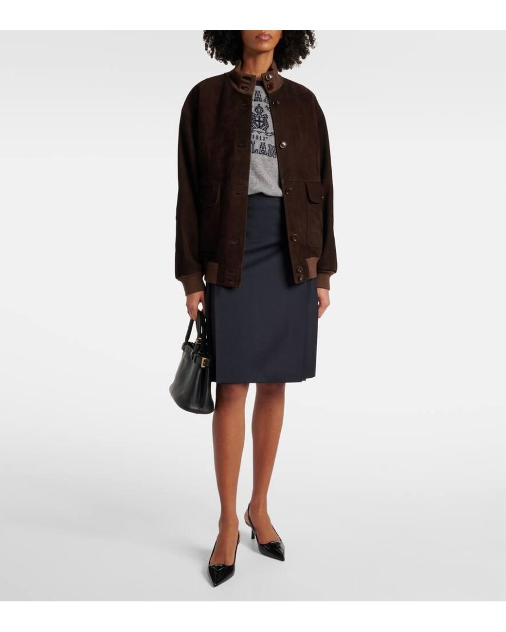 Prada Brown Suede Jacket