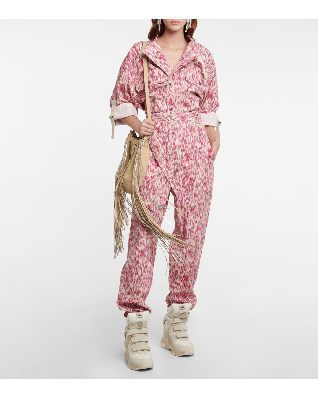Étoile Isabel Marant Isabel Marant, Etoile Kendraga Printed Cotton Jumpsuit  | Lyst Canada