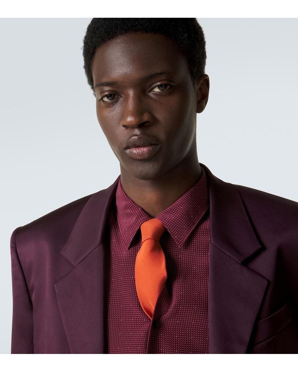 Cravatta di Saint Laurent in Orange da Uomo