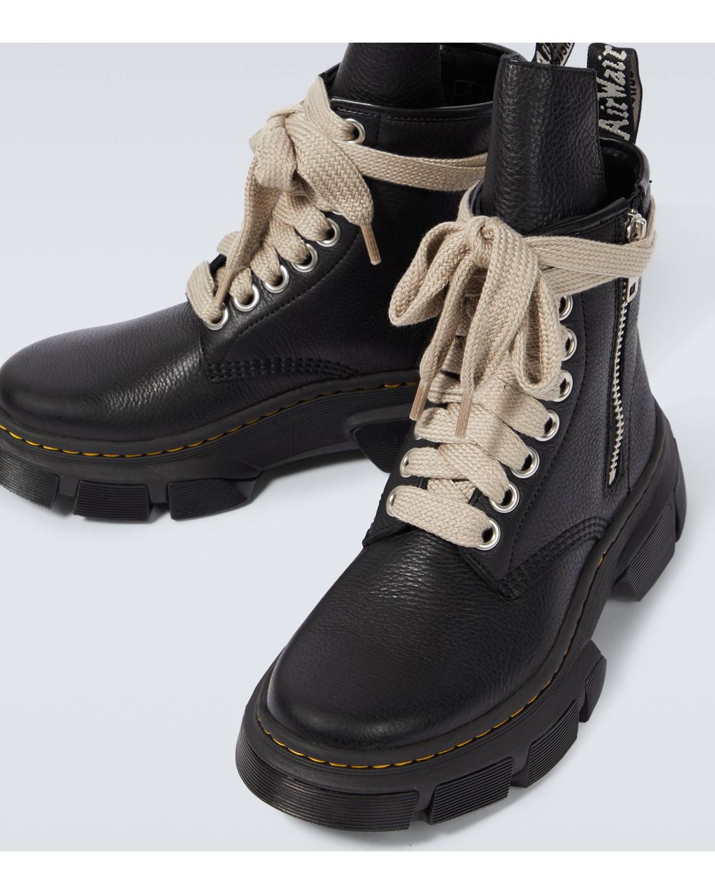 Rick Owens X Dr. Martens 1460 Dmxl Jumbo Lace Leather Boots in