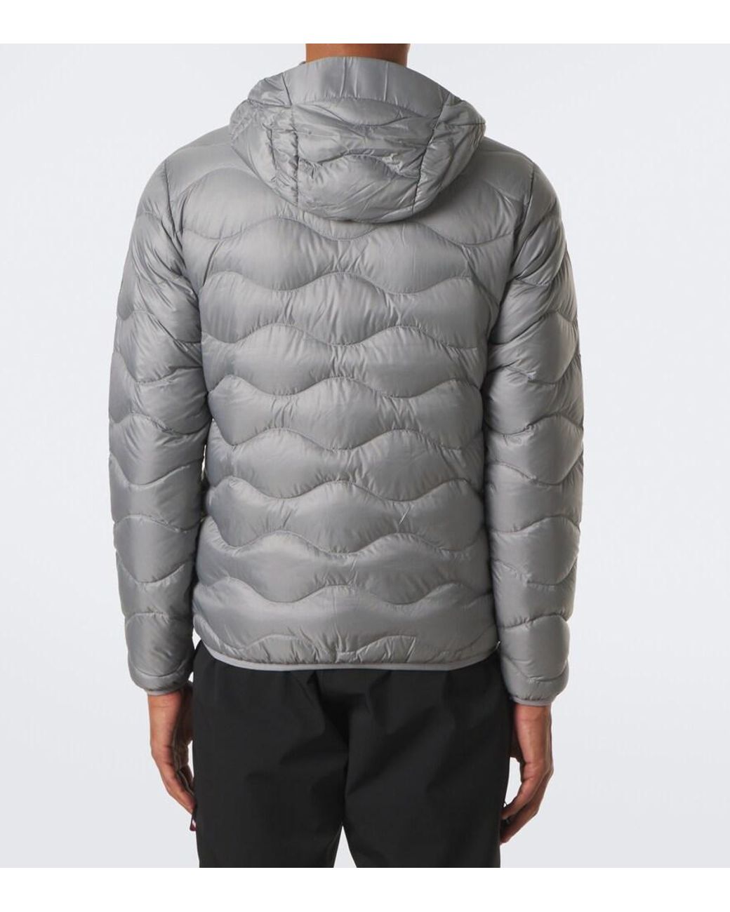Peak Performance Gray Helium Hooded Down Ski Jacket for men