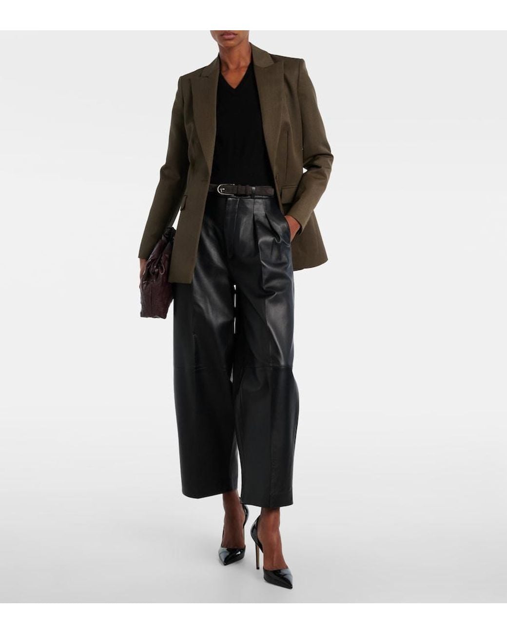 Altuzarra Green Beatty Virgin Wool Blazer