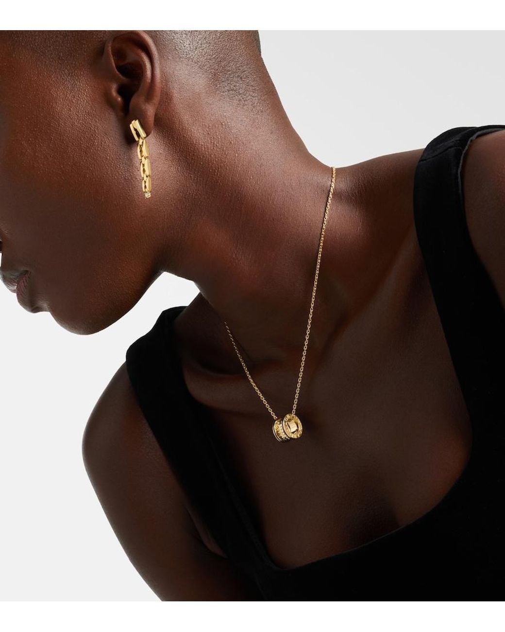 BVLGARI Metallic B.Zero1 18Kt Necklace With Ceramic