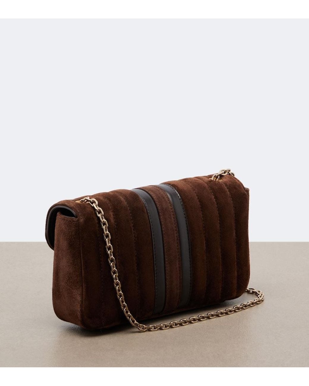 Gucci Brown Jetset Gg Marmont Small Shoulder Bag