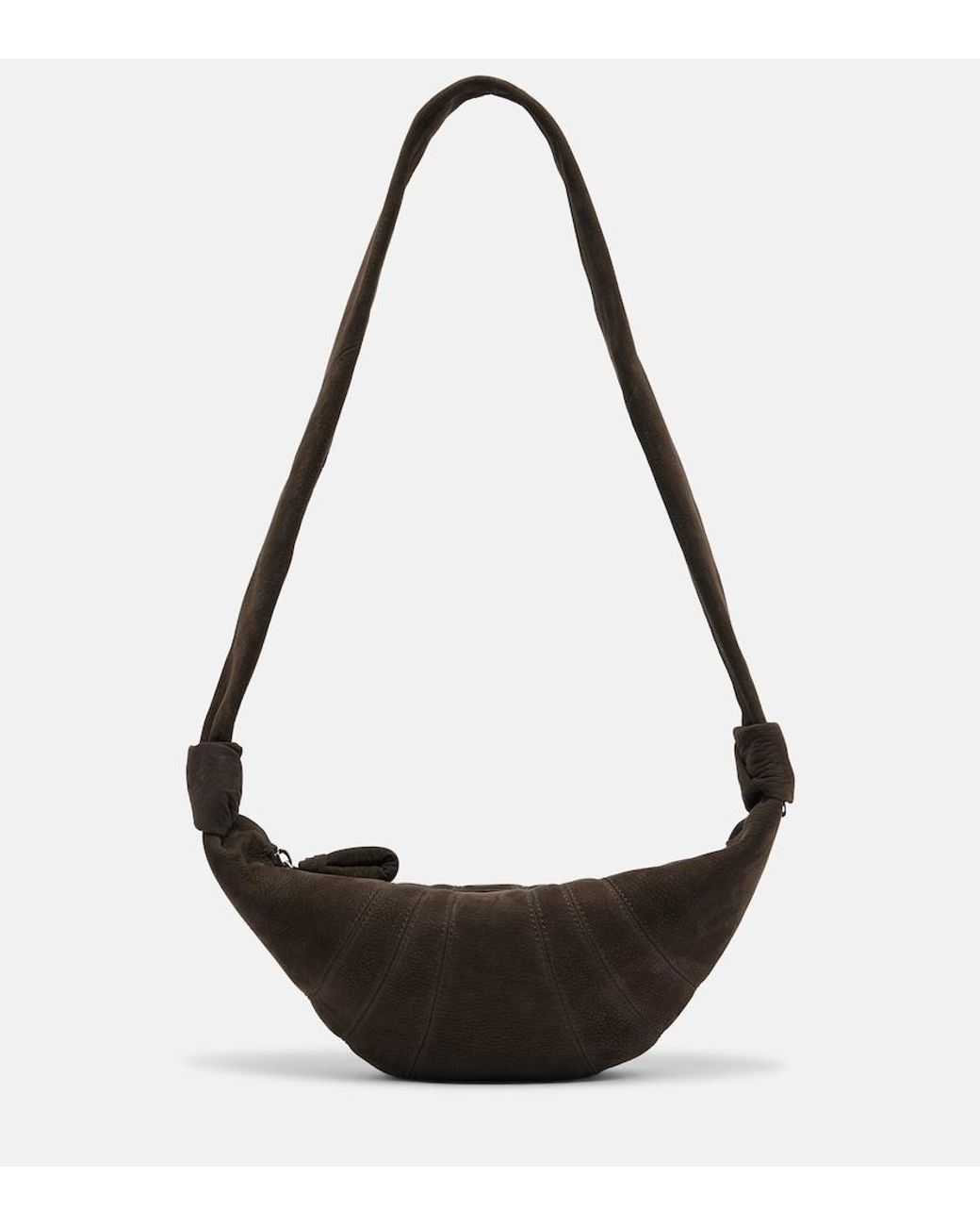 Lemaire Black Croissant Small Leather Shoulder Bag